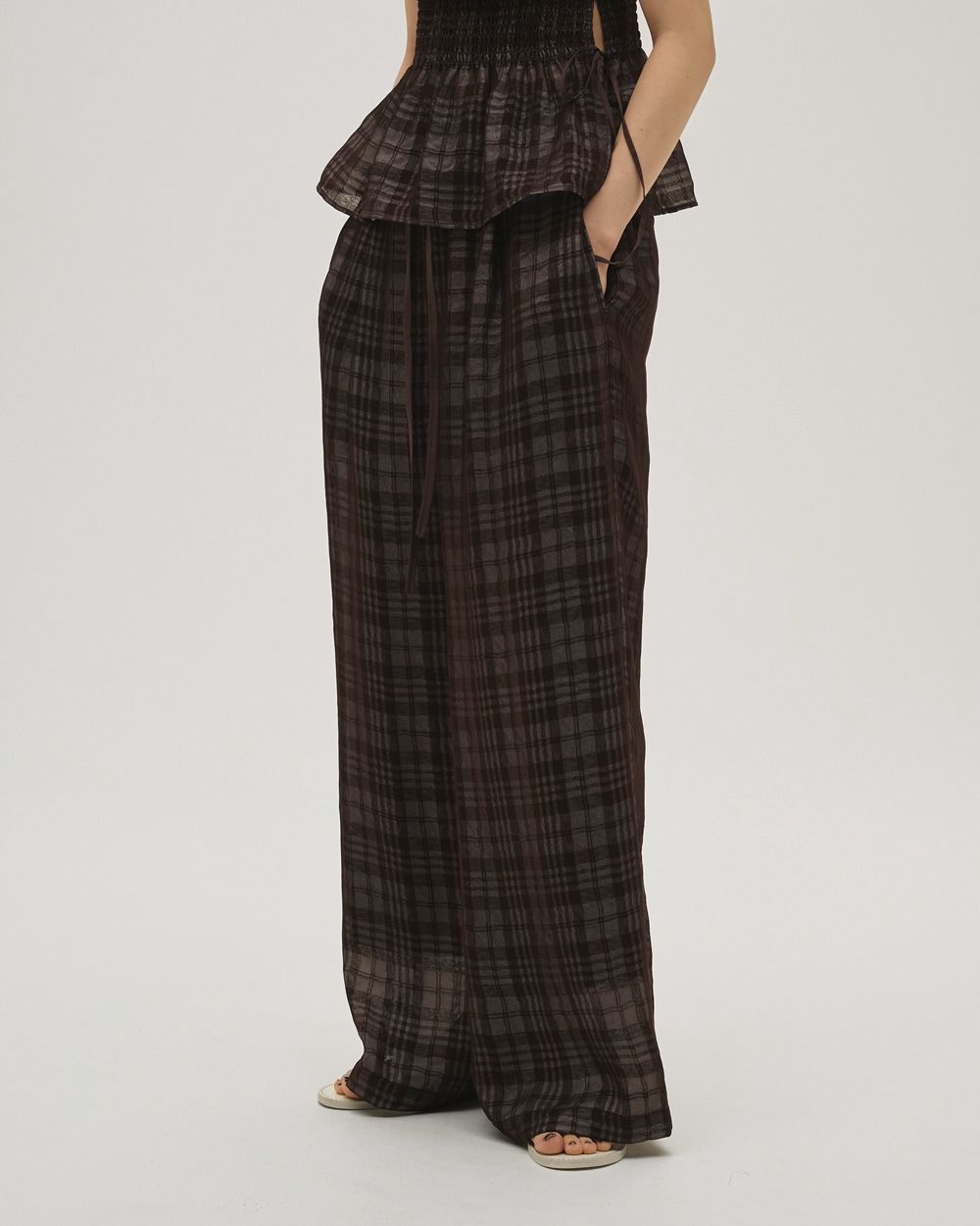 Check Jacquard Pants Check Jacquard Pants,チェックジャガードパンツ,12610710,パンツ,ボトムス,チェックパンツ,ジャガードパンツ,todayful,トゥデイフル,lifes,吉田怜香,26ss