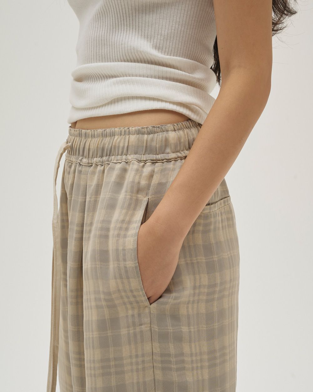 Check Jacquard Pants Check Jacquard Pants,チェックジャガードパンツ,12610710,パンツ,ボトムス,チェックパンツ,ジャガードパンツ,todayful,トゥデイフル,lifes,吉田怜香,26ss