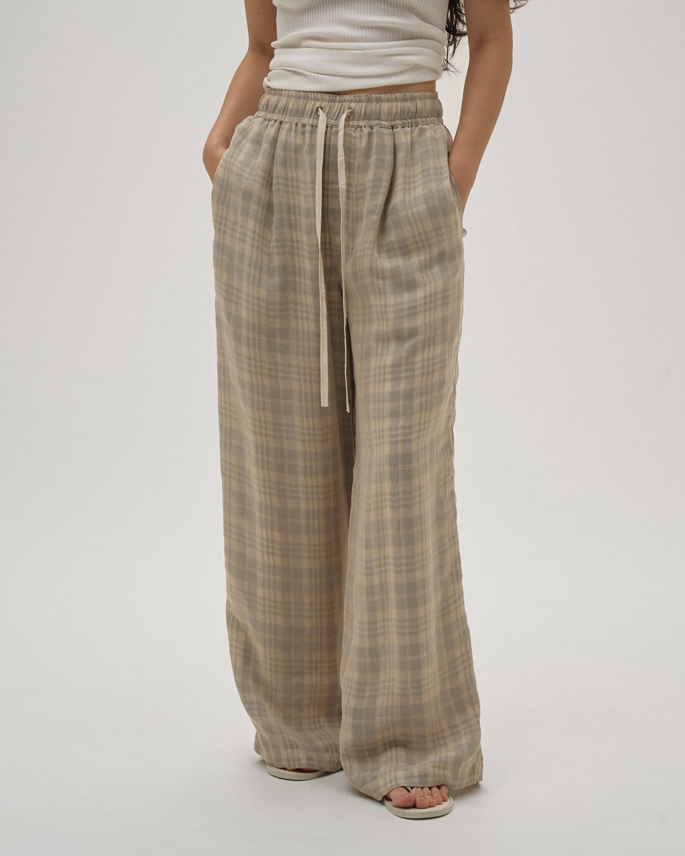 Check Jacquard Pants Check Jacquard Pants,チェックジャガードパンツ,12610710,パンツ,ボトムス,チェックパンツ,ジャガードパンツ,todayful,トゥデイフル,lifes,吉田怜香,26ss