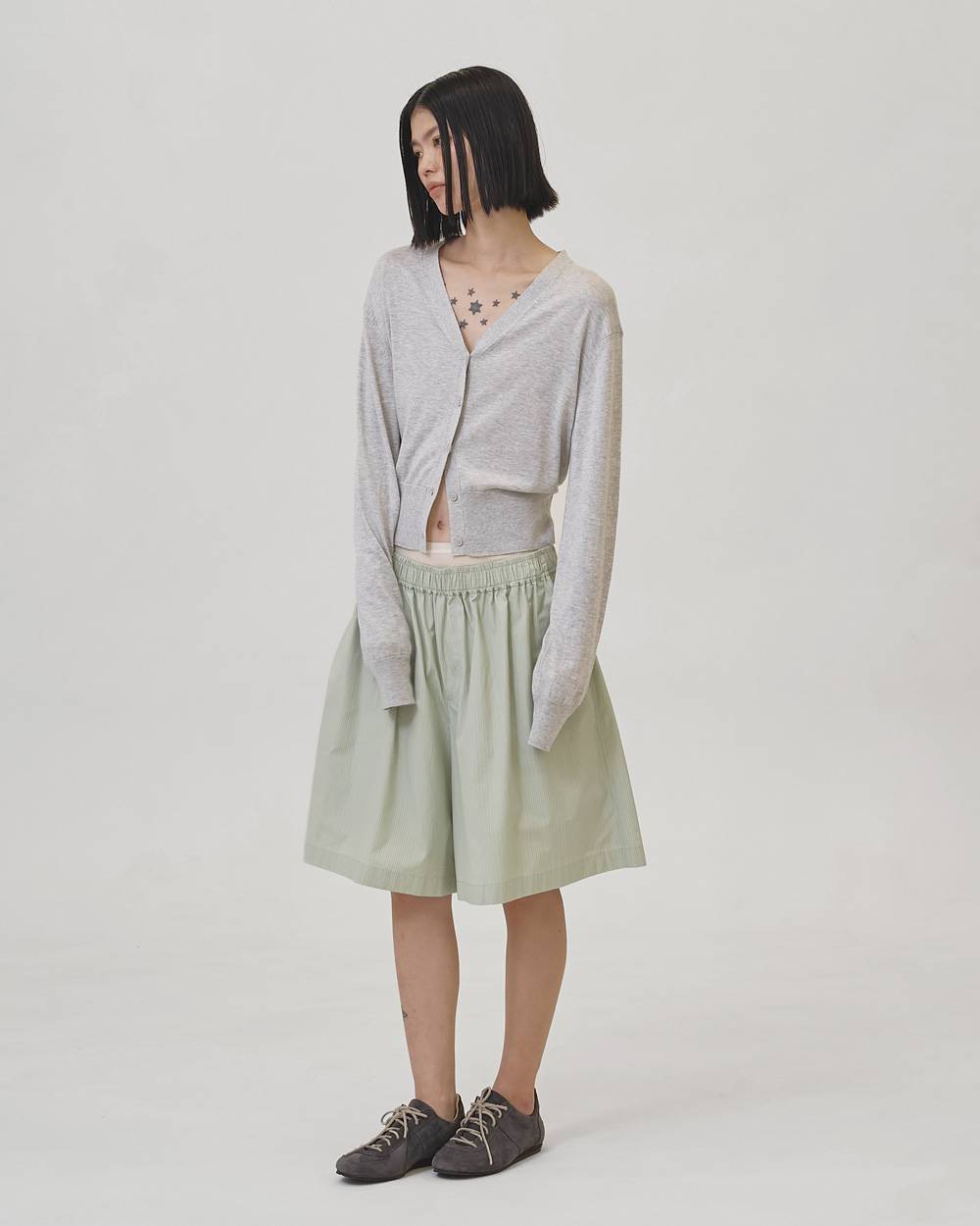 Easy Stripe Halfpants Easy Stripe Halfpant,イージーストライプパンツ,12610721,パンツ,ストライプパンツ,イージーパンツ,ショーツ,セットアップ,todayful,トゥデイフル,lifes,吉田怜香,26ss