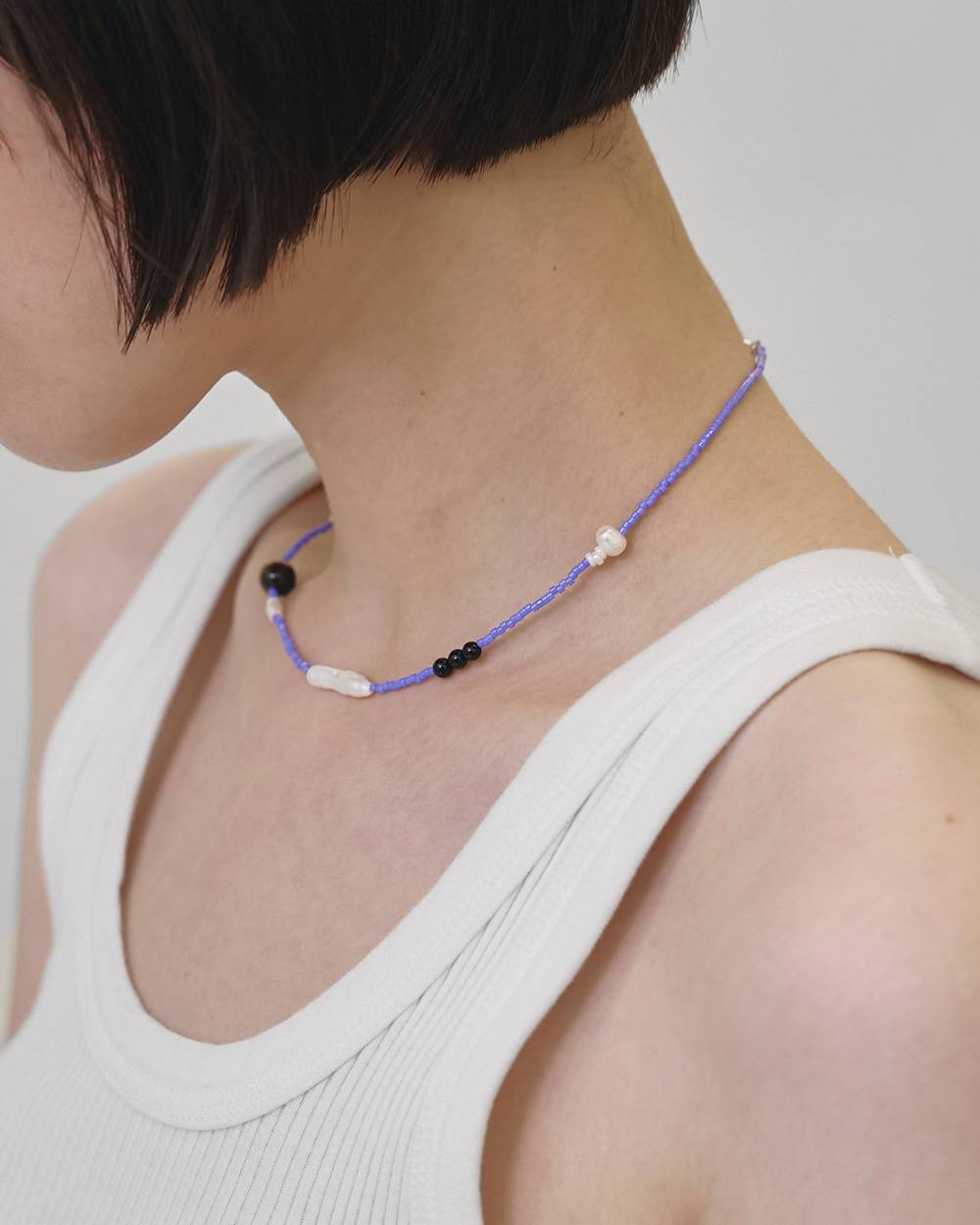 Asymmetry Pearl Choker Asymmetry Pearl Choker,アシンメトリーパールチョーカー,12610902,チョーカー,アクセサリー,パール,ネックレス,todayful,トゥデイフル,lifes,吉田怜香,26ss