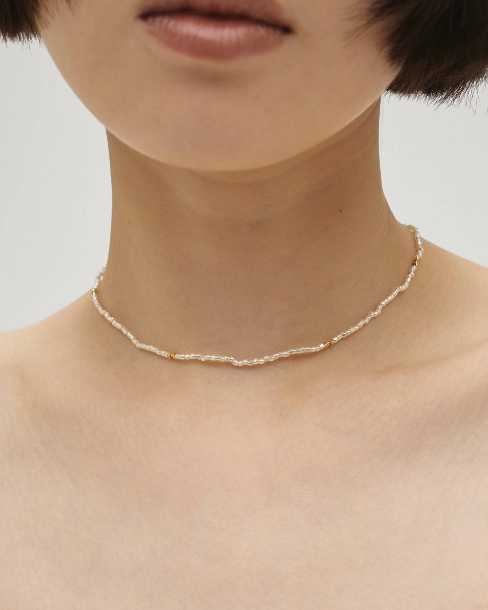 Thin Beads Choker Thin Beads Choker,スィンビーズチョーカー,12610904,チョーカー,アクセサリー,ビーズ,ネックレス,todayful,トゥデイフル,lifes,吉田怜香,26ss