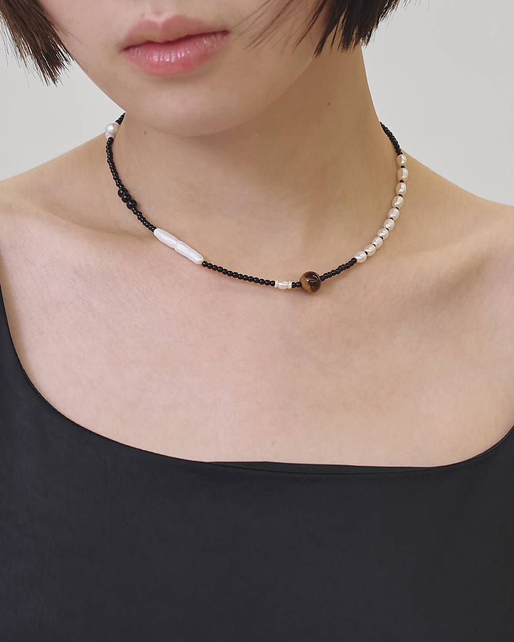 Asymmetry Mix Choker Asymmetry Mix Choker,アシンメトリーミックスチョーカー,12610906,チョーカー,アクセサリー,ネックレス,todayful,トゥデイフル,lifes,吉田怜香,26ss