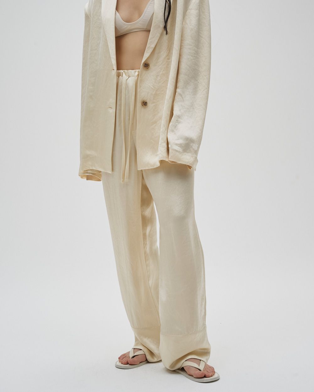 Leather Thong Sandals Leather Thong Sandals,レザーソングサンダル,12611018,レザーサンダル,サンダル,シューズ,靴,todayful,トゥデイフル,lifes,吉田怜香,26ss