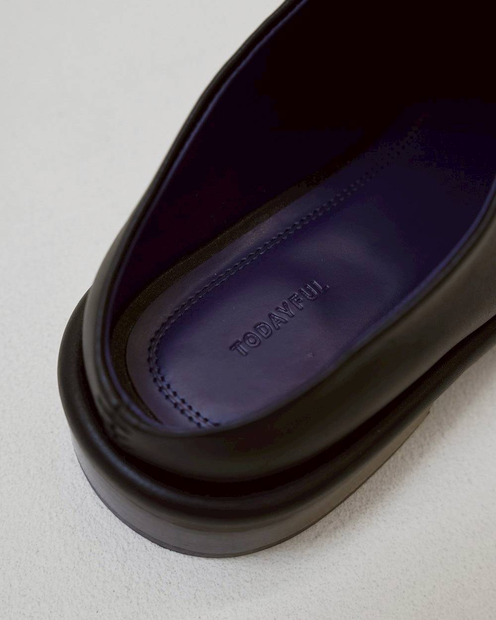 Slide Leather Shoes Slide Leather Shoes,スライドレザーショーズ,12611033,シューズ,レザーシューズ,サボ,靴,todayful,トゥデイフル,lifes,吉田怜香,26aw
