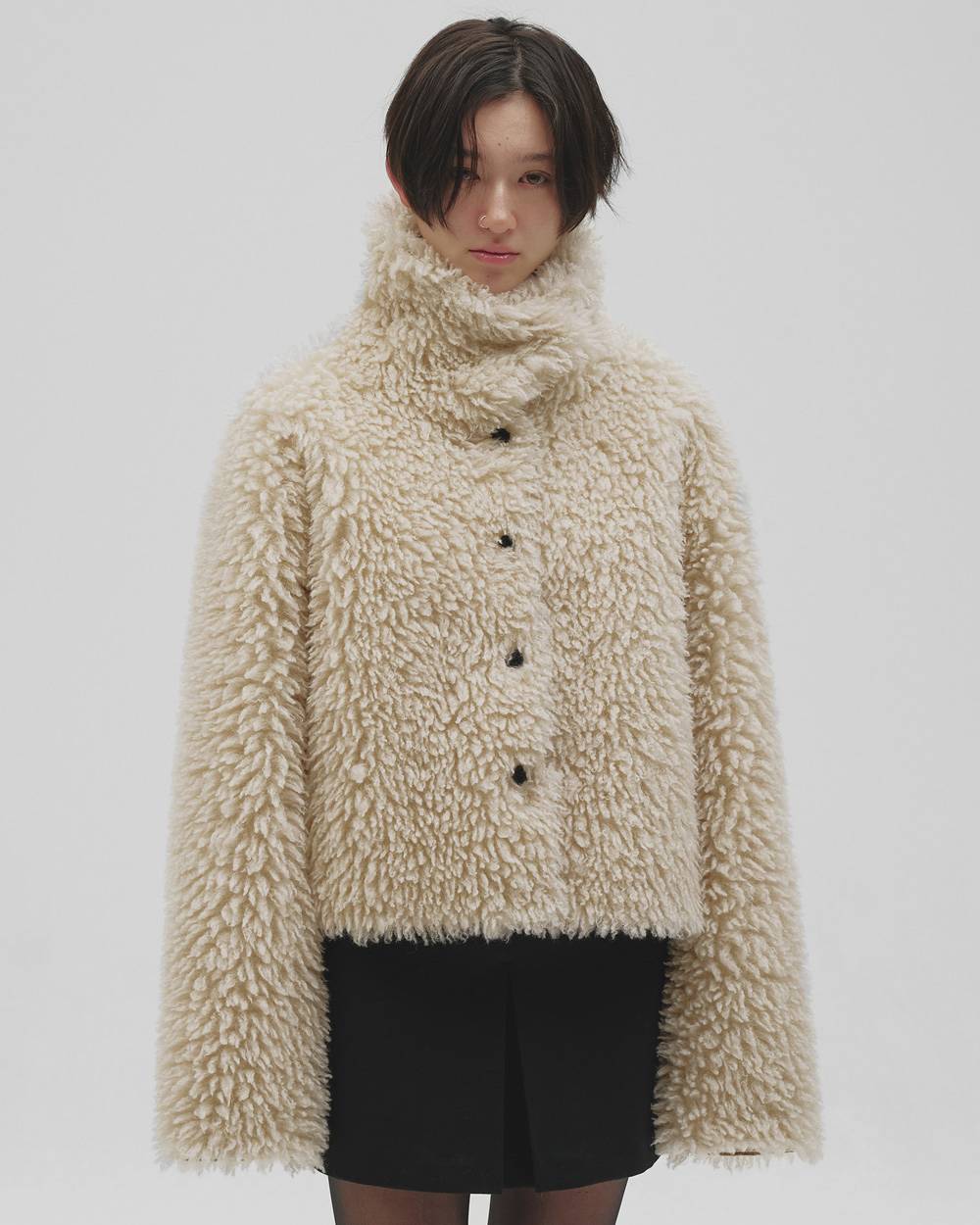 Fur Short Coat Fur Short Coat,ファーショートコート,12620006,ショートコート,ファージャケット,ファーコート,ジャケット,アウター,ショートコート,todayful,トゥデイフル,lifes,吉田怜香,26aw