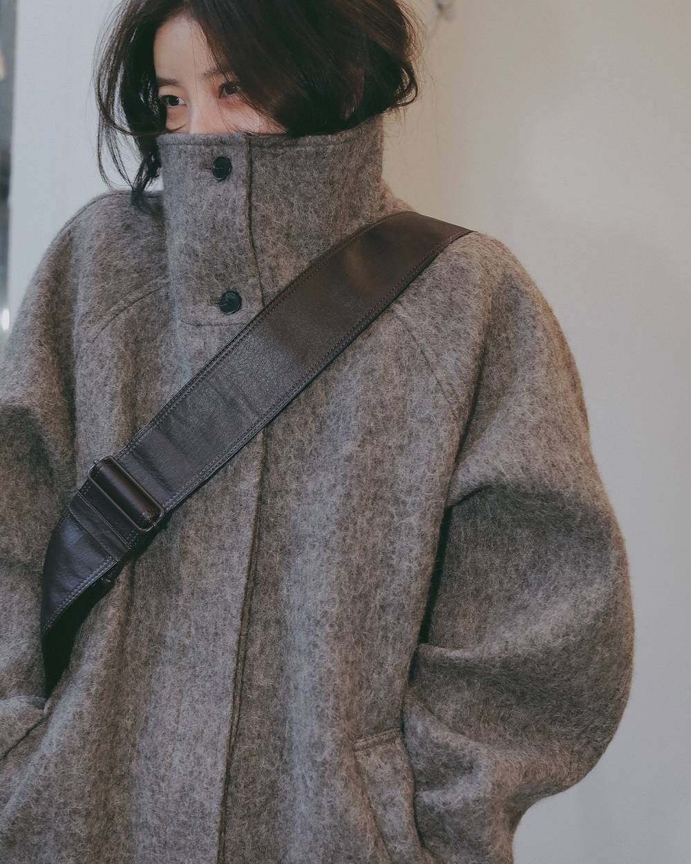 Standcollar Raglan Coat Standcollar Raglan Coat,スタンダードラグランコート,12620011,ラグランコート,スタンドカラー,コート,アウター,トップス,todayful,トゥデイフル,lifes,吉田怜香,26aw
