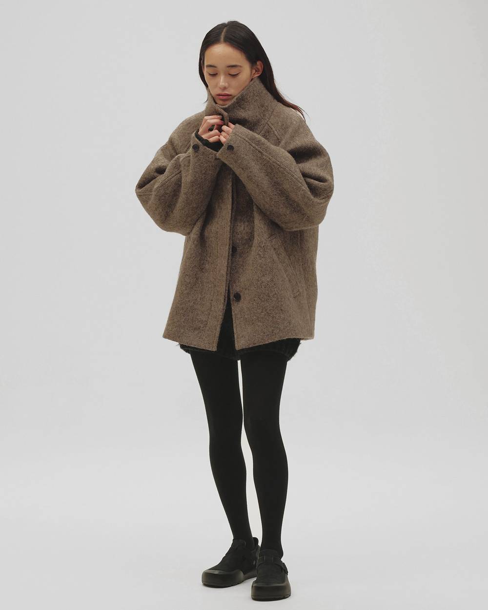 Standcollar Raglan Coat Standcollar Raglan Coat,スタンダードラグランコート,12620011,ラグランコート,スタンドカラー,コート,アウター,トップス,todayful,トゥデイフル,lifes,吉田怜香,26aw