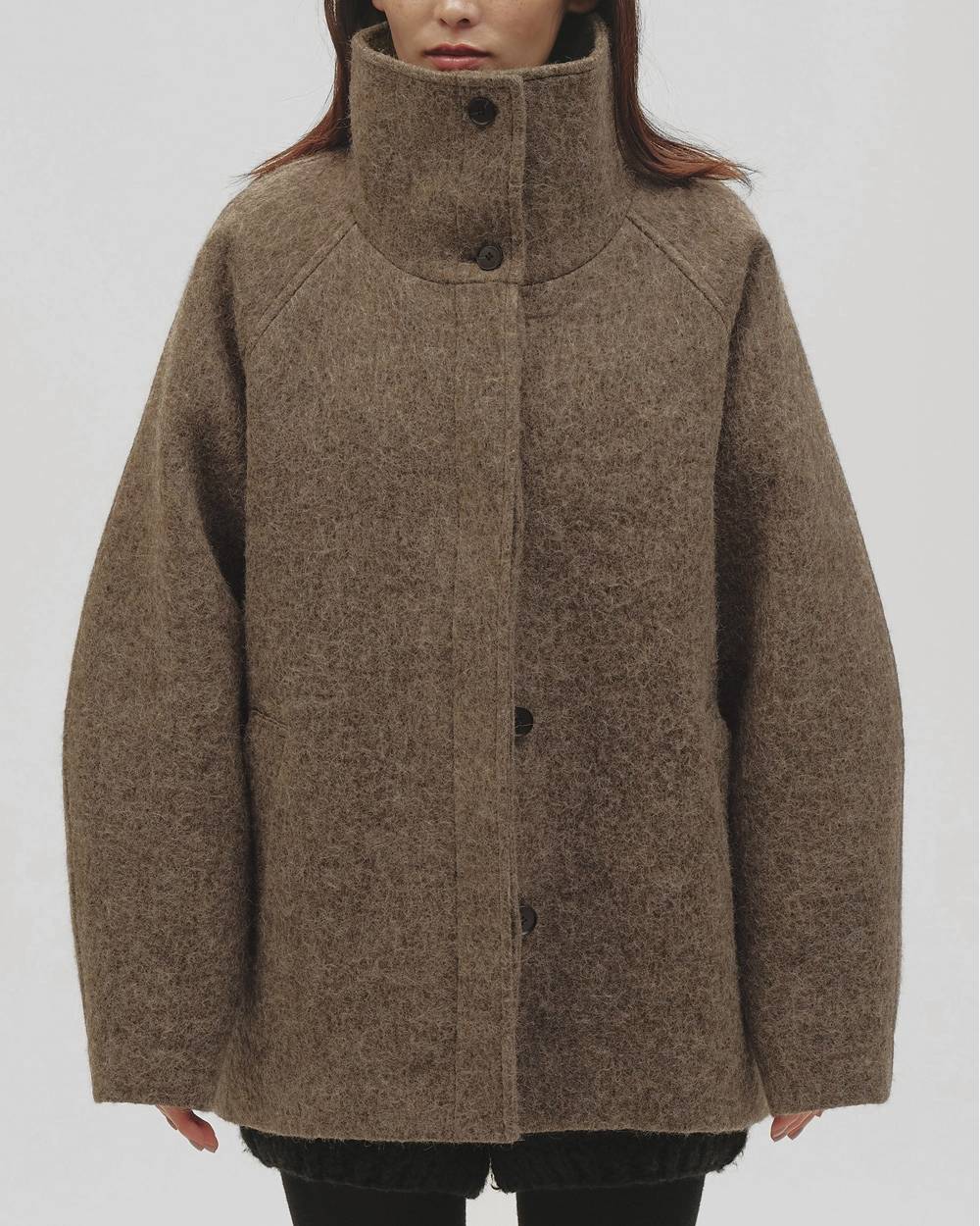 Standcollar Raglan Coat Standcollar Raglan Coat,スタンダードラグランコート,12620011,ラグランコート,スタンドカラー,コート,アウター,トップス,todayful,トゥデイフル,lifes,吉田怜香,26aw