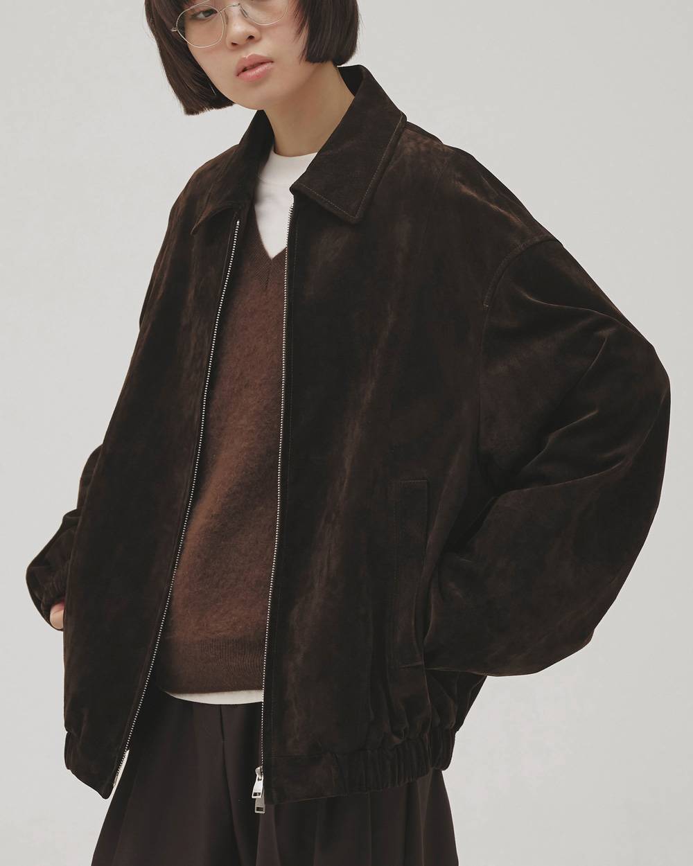 Suede Zip Blouson Suede Zip Blouson,スエードジップブルゾン,12620204,ジップブルゾン,スエード,ジャケット,アウター,todayful,トゥデイフル,lifes,吉田怜香,26aw