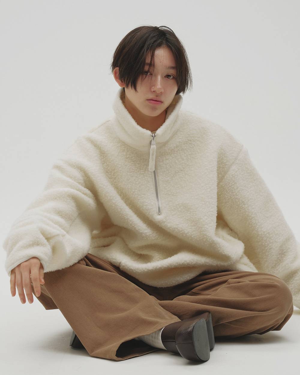 Napping Halfzip Blouson Napping Halfzip Blouson,ナッピングハーフジップブルゾン,12620205,ブルゾン,ナッピングブルゾン,ジャケット,アウター,todayful,トゥデイフル,lifes,吉田怜香,26aw