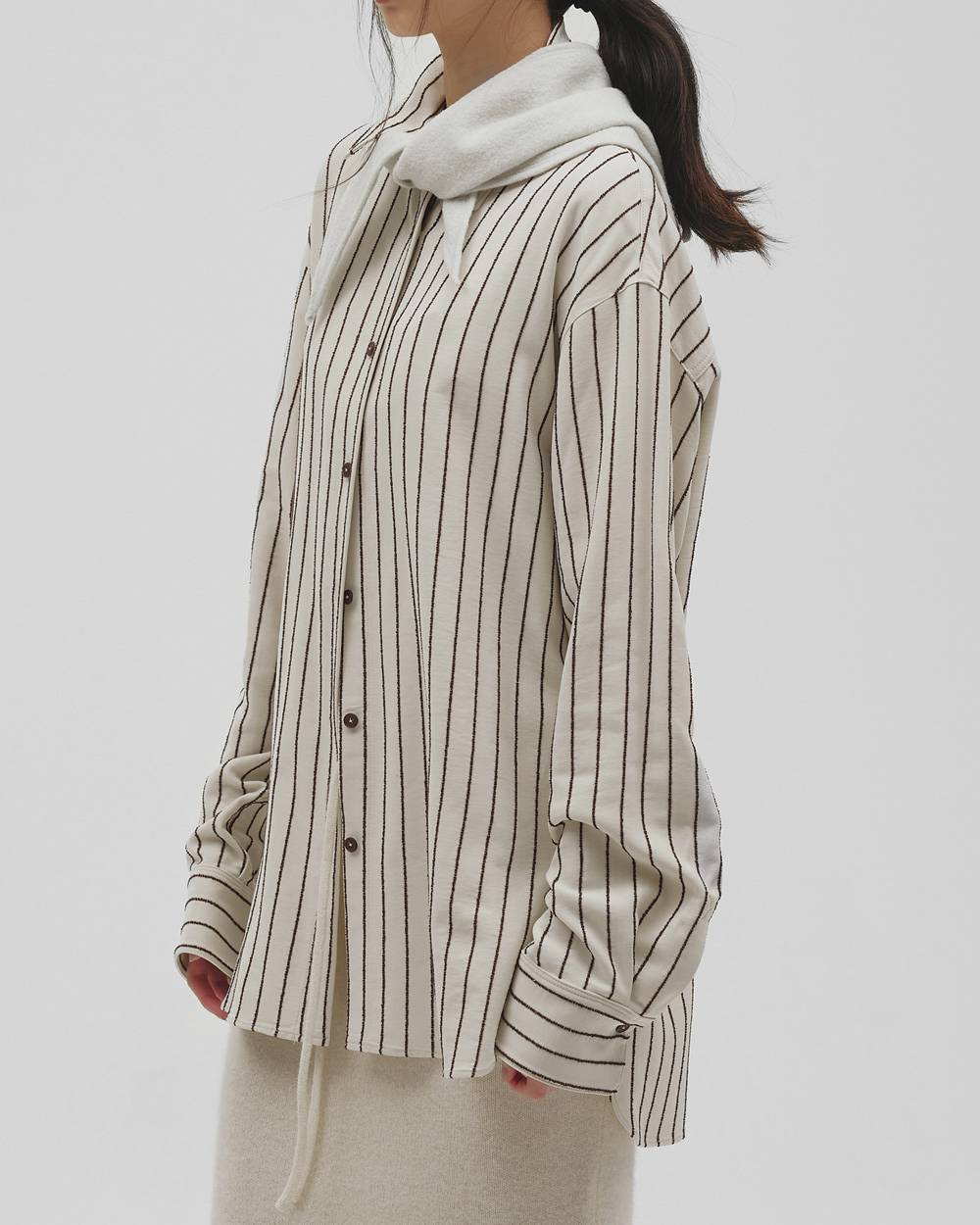 Jacquard Stripe Shirts Jacquard Stripe Shirts,ジャガードストライプシャツ,12620408,ジャガード,ジャガードシャツ,ストライプシャツ,シャツ,トップス,todayful,トゥデイフル,lifes,吉田怜香,26aw