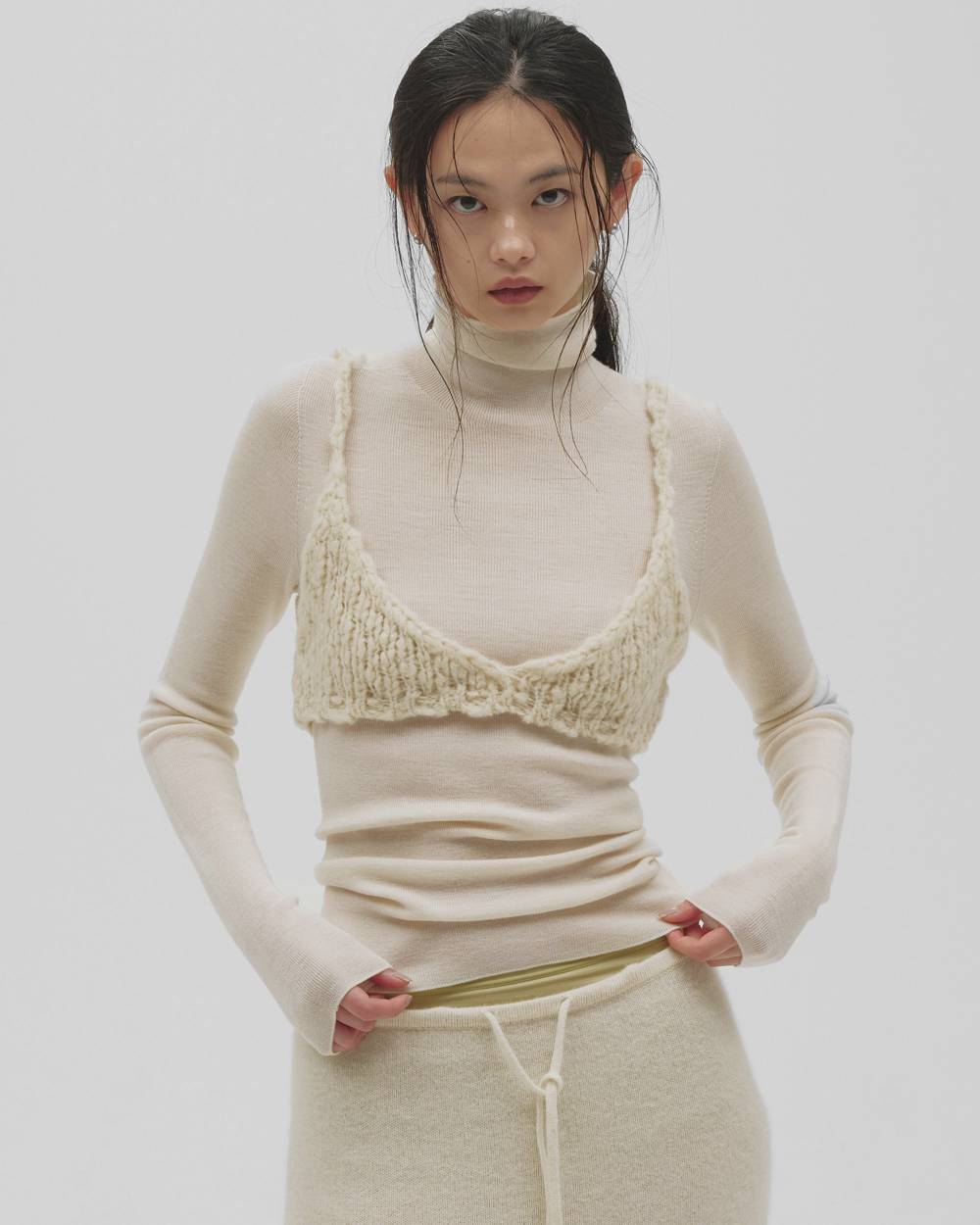 Merinowool 100% Seamless Knit Merinowool 100% Seamless Knit,メリノウール100%シームレスニット,12620514,メリノウール,ニット,シームレスニット,トップス,ニットトップス,todayful,トゥデイフル,lifes,吉田怜香,26aw