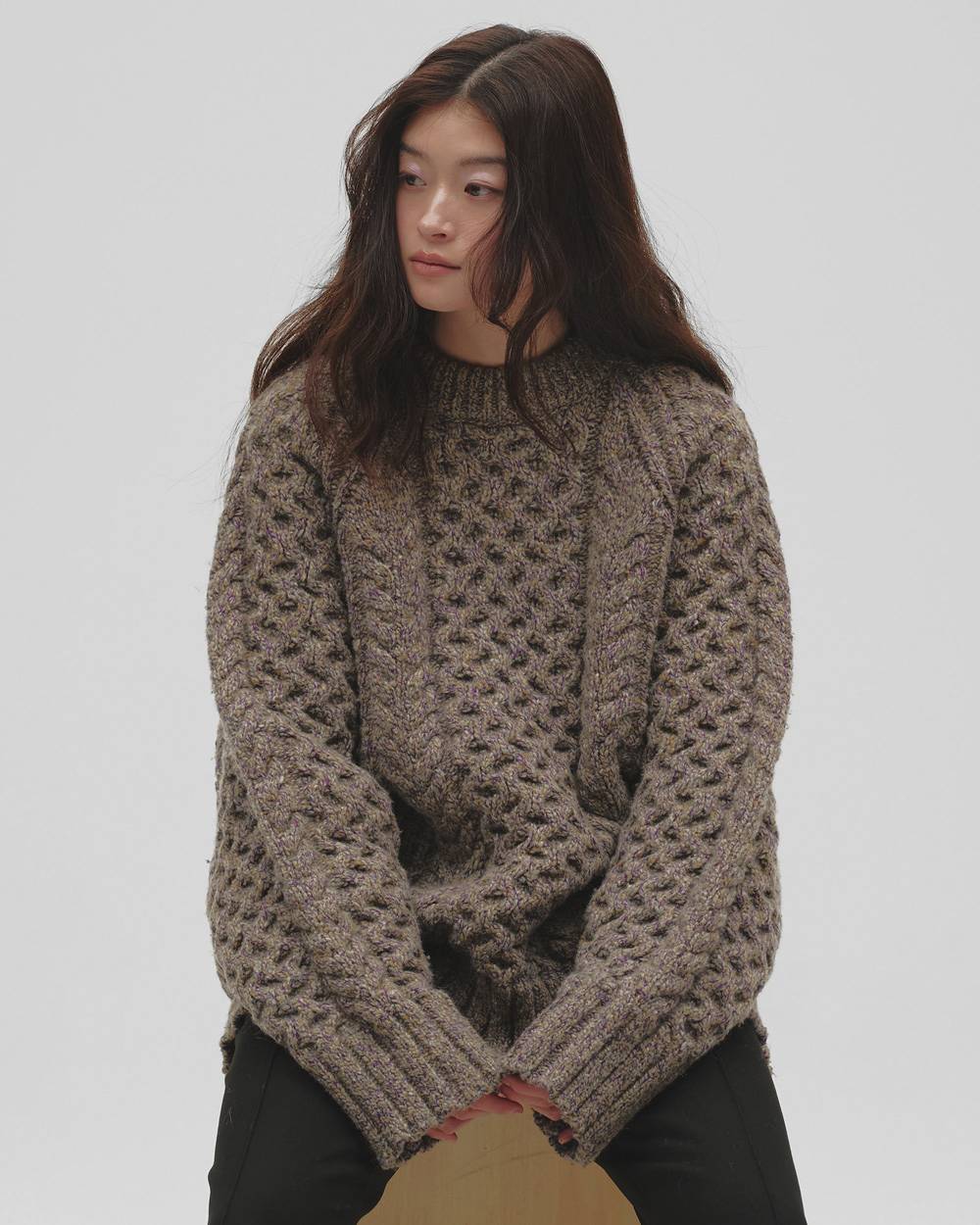 Cable Over Knit Cable Over Knit,ケーブルオーバーニット,12620518,ニット,ケーブルニット,オーバーニットトップ,ニットトップス,トップス,todayful,トゥデイフル,lifes,吉田怜香,26aw