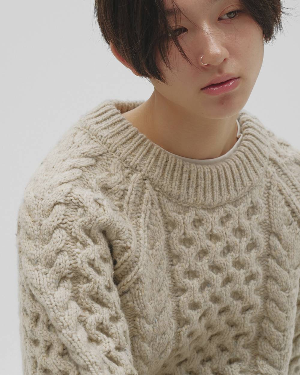 Cable Over Knit Cable Over Knit,ケーブルオーバーニット,12620518,ニット,ケーブルニット,オーバーニットトップ,ニットトップス,トップス,todayful,トゥデイフル,lifes,吉田怜香,26aw