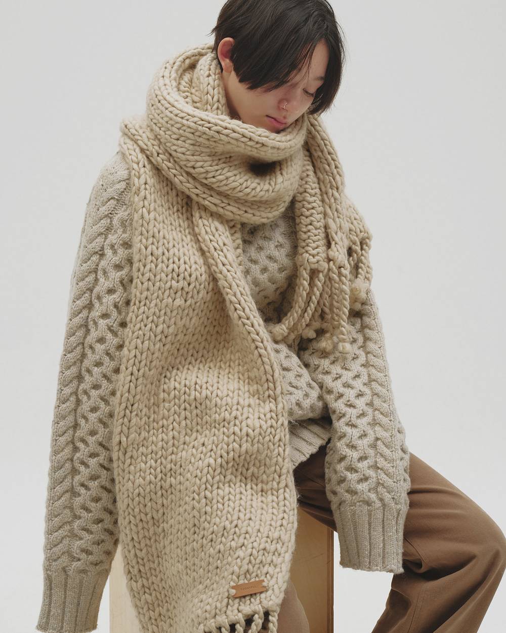 Cable Over Knit Cable Over Knit,ケーブルオーバーニット,12620518,ニット,ケーブルニット,オーバーニットトップ,ニットトップス,トップス,todayful,トゥデイフル,lifes,吉田怜香,26aw