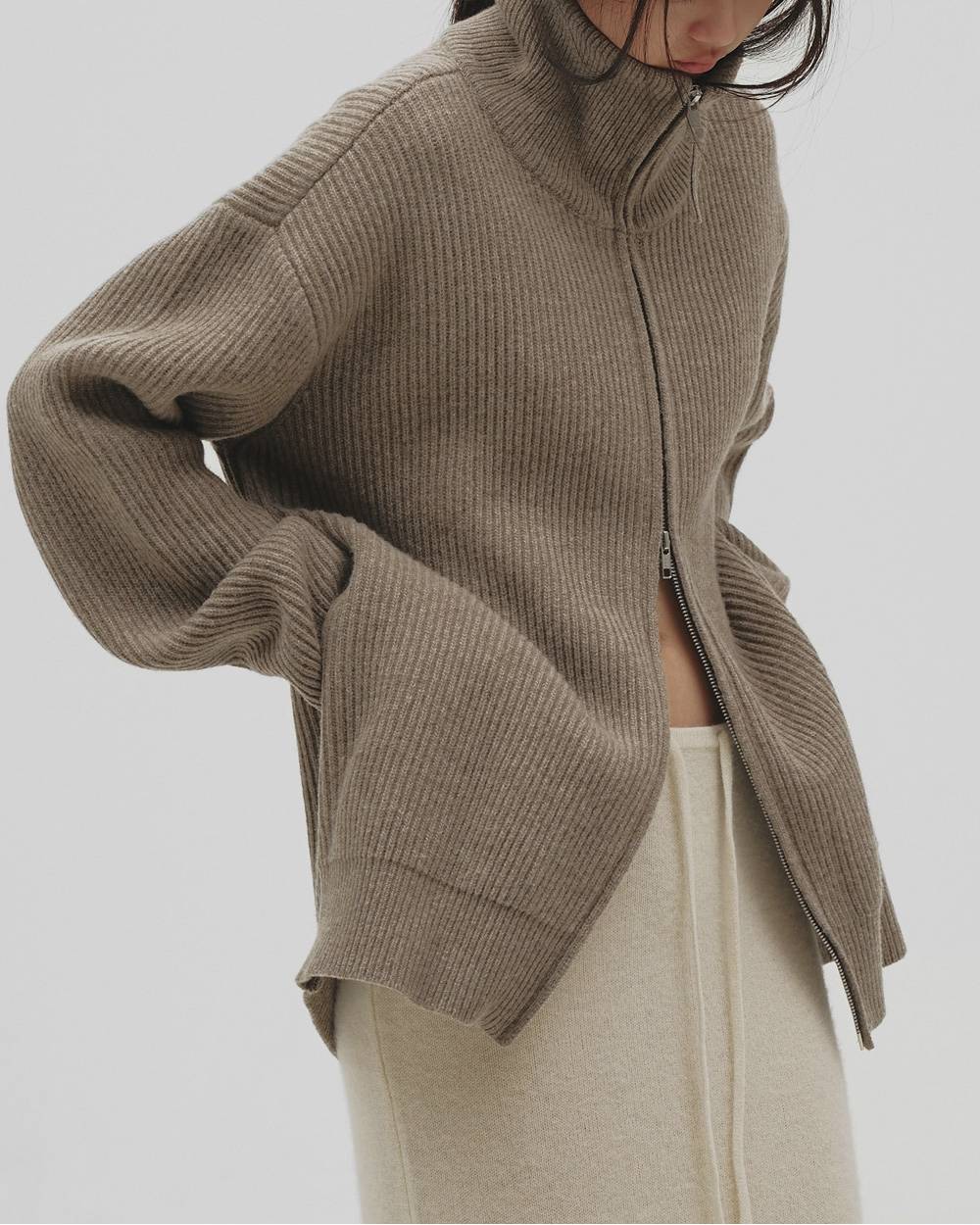Zipup Knit Cardigan Zipup Knit Cardigan,ジップアップニットカーディガン,12620524,ジップアップ,ニットカーディガン,カーディガン,ジップカーディガン,トップス,ニット,ニットトップ,todayful,トゥデイフル,lifes,吉田怜香,26aw