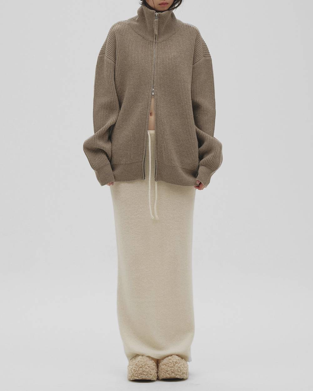 Zipup Knit Cardigan Zipup Knit Cardigan,ジップアップニットカーディガン,12620524,ジップアップ,ニットカーディガン,カーディガン,ジップカーディガン,トップス,ニット,ニットトップ,todayful,トゥデイフル,lifes,吉田怜香,26aw