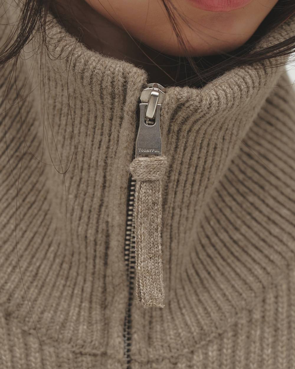 Zipup Knit Cardigan Zipup Knit Cardigan,ジップアップニットカーディガン,12620524,ジップアップ,ニットカーディガン,カーディガン,ジップカーディガン,トップス,ニット,ニットトップ,todayful,トゥデイフル,lifes,吉田怜香,26aw