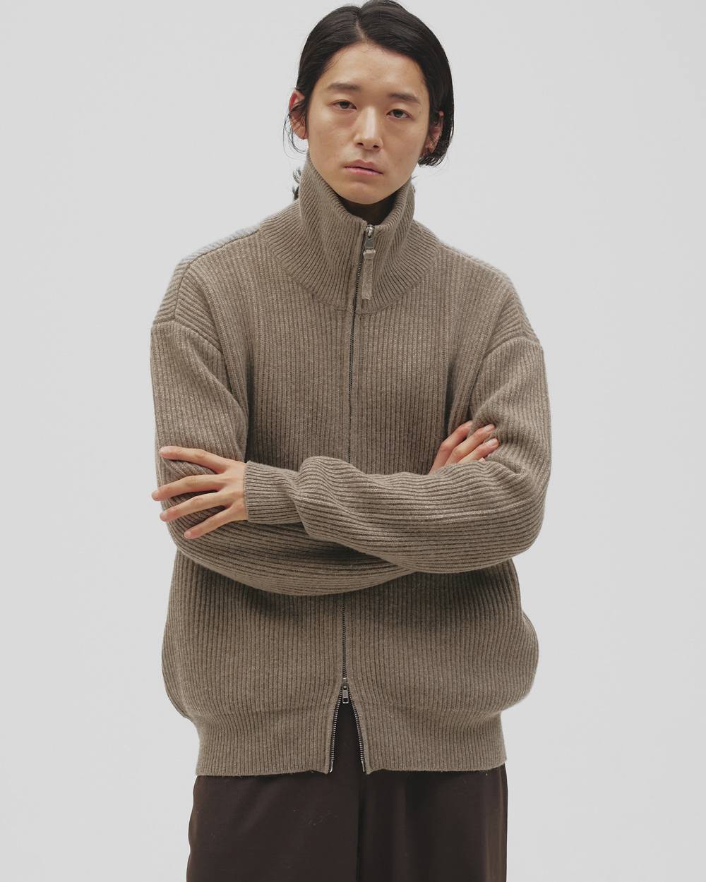 Zipup Knit Cardigan Zipup Knit Cardigan,ジップアップニットカーディガン,12620524,ジップアップ,ニットカーディガン,カーディガン,ジップカーディガン,トップス,ニット,ニットトップ,todayful,トゥデイフル,lifes,吉田怜香,26aw