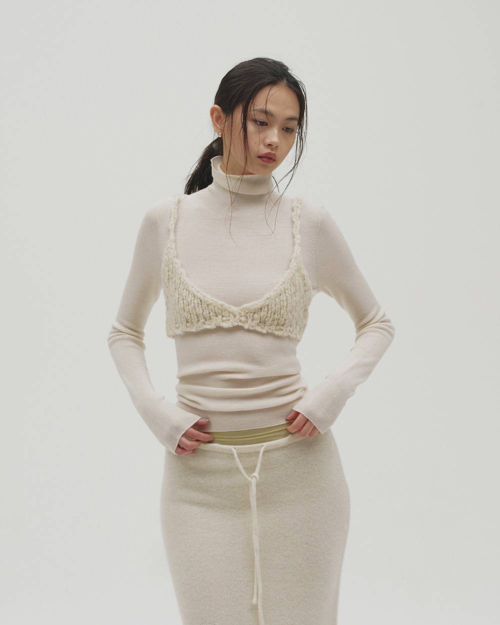 Hand Knit Bustier Hand Knit Bustier,ハンドニットビスチェ,12620532,ニット,ニットビステェ,ビステェ,ハンドニット,トップス,todayful,トゥデイフル,lifes,吉田怜香,26aw