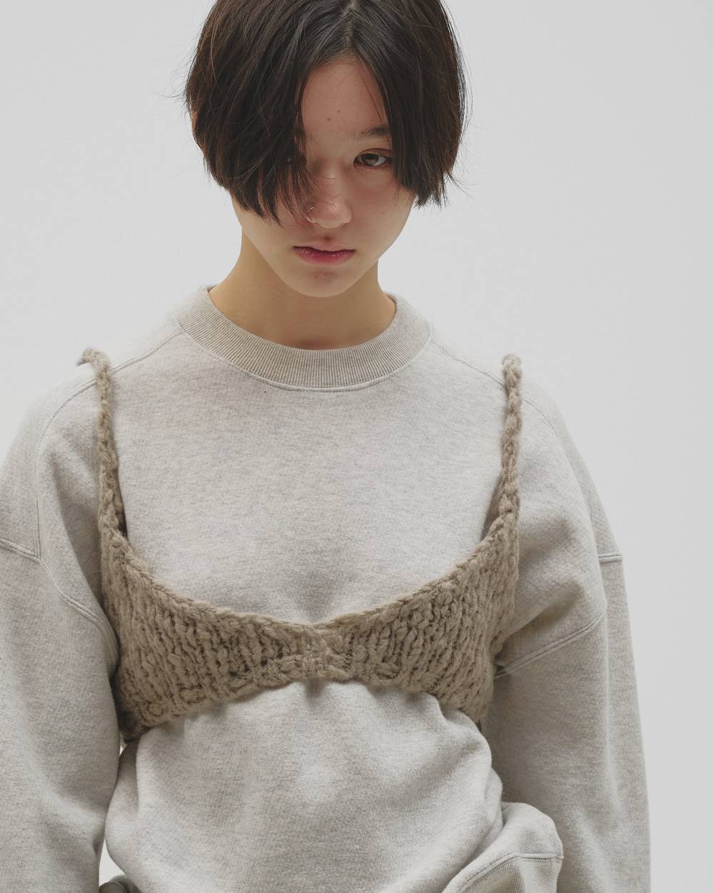 Hand Knit Bustier Hand Knit Bustier,ハンドニットビスチェ,12620532,ニット,ニットビステェ,ビステェ,ハンドニット,トップス,todayful,トゥデイフル,lifes,吉田怜香,26aw