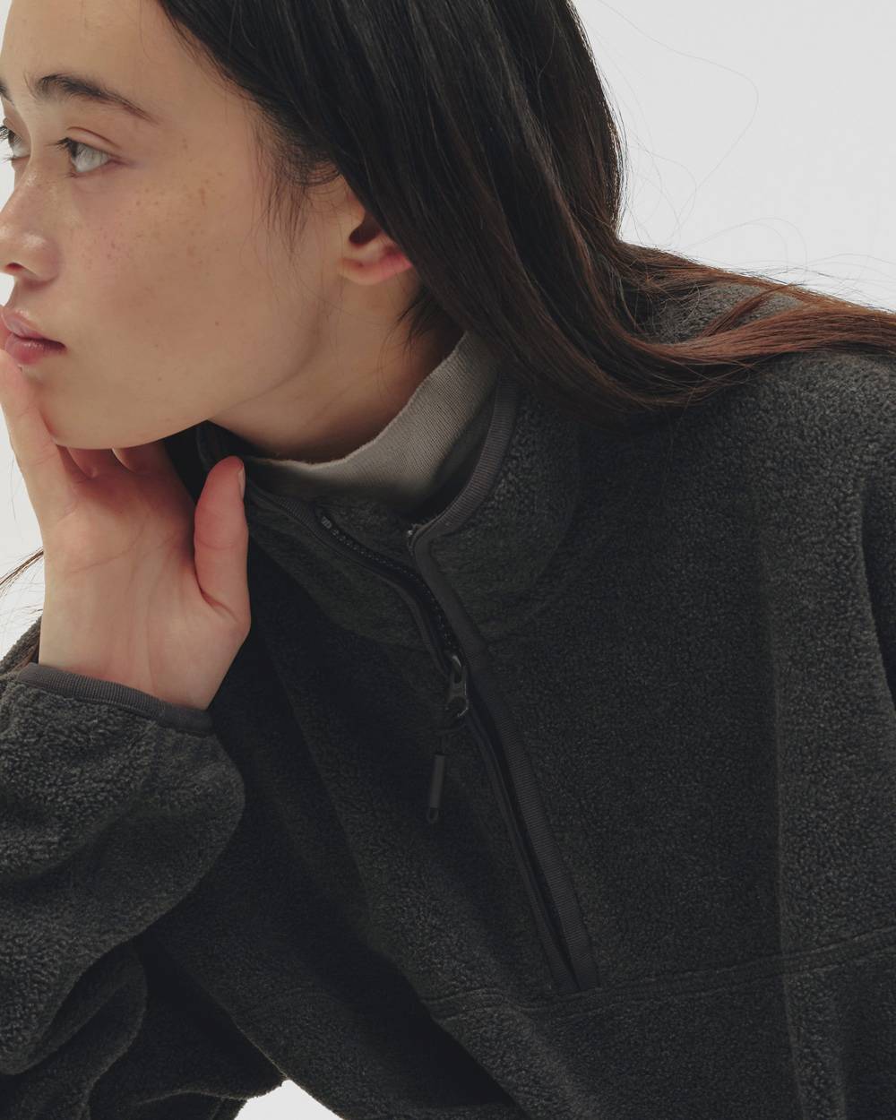 Halfzip Fleece Pullover Halfzip Fleece Pullover,ハーフジップフリースプルオーバー,12620607,プルオーバー,ハーフジッププルオーバー,ハーフジップトップ,フリース,フリーストップス,トップス,ランジェリー,todayful,トゥデイフル,lifes,吉田怜香,26aw