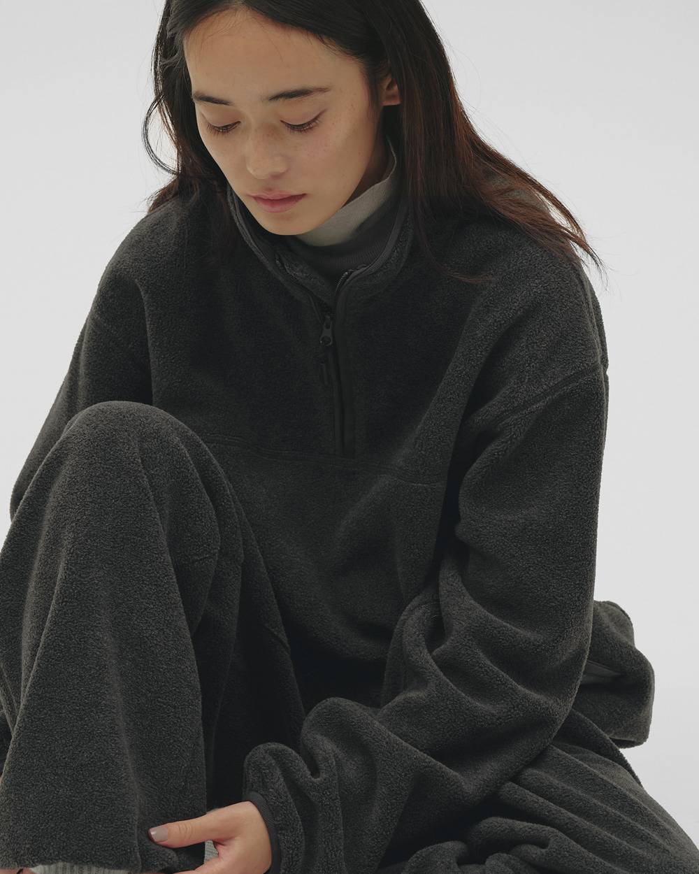 Halfzip Fleece Pullover Halfzip Fleece Pullover,ハーフジップフリースプルオーバー,12620607,プルオーバー,ハーフジッププルオーバー,ハーフジップトップ,フリース,フリーストップス,トップス,ランジェリー,todayful,トゥデイフル,lifes,吉田怜香,26aw