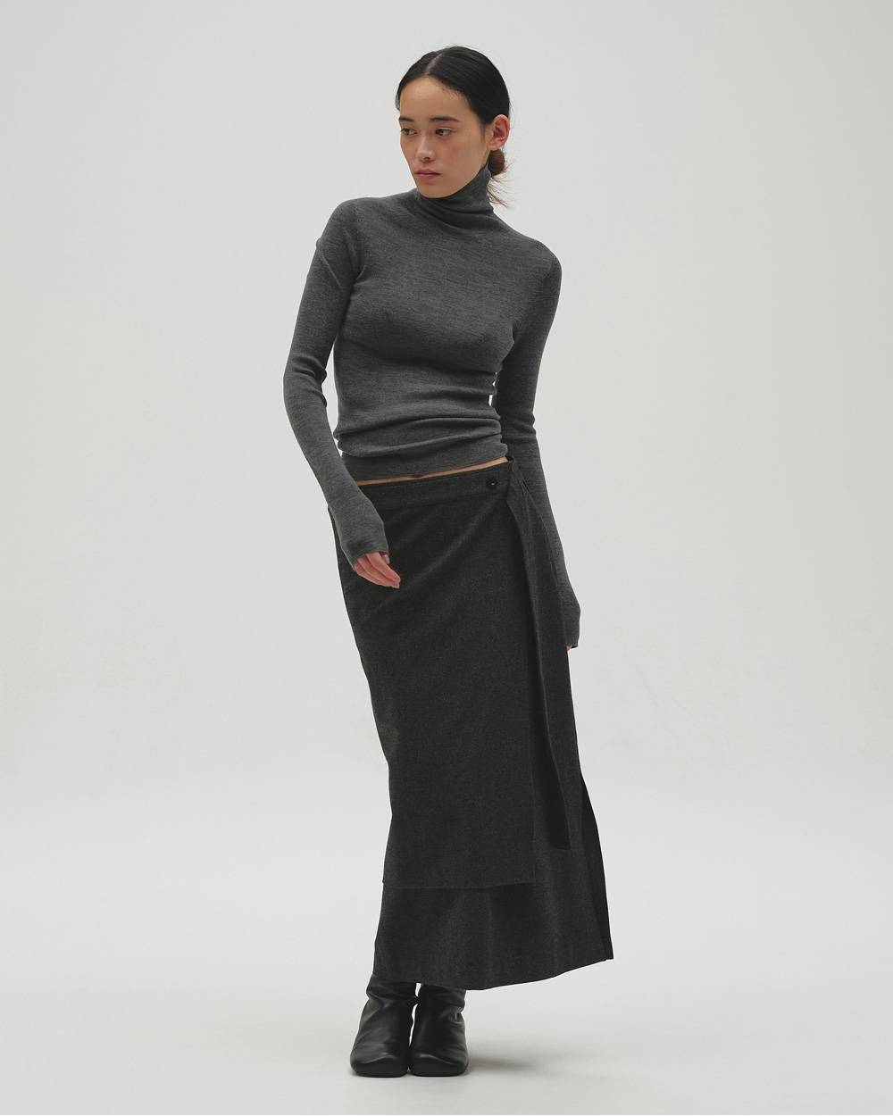 Wool Wrap Skirt Wool Wrap Skirt,ウールラップスカート,12620806,ラップスカート,ウールスカート,スカート,ボトムス,todayful,トゥデイフル,lifes,吉田怜香,26aw