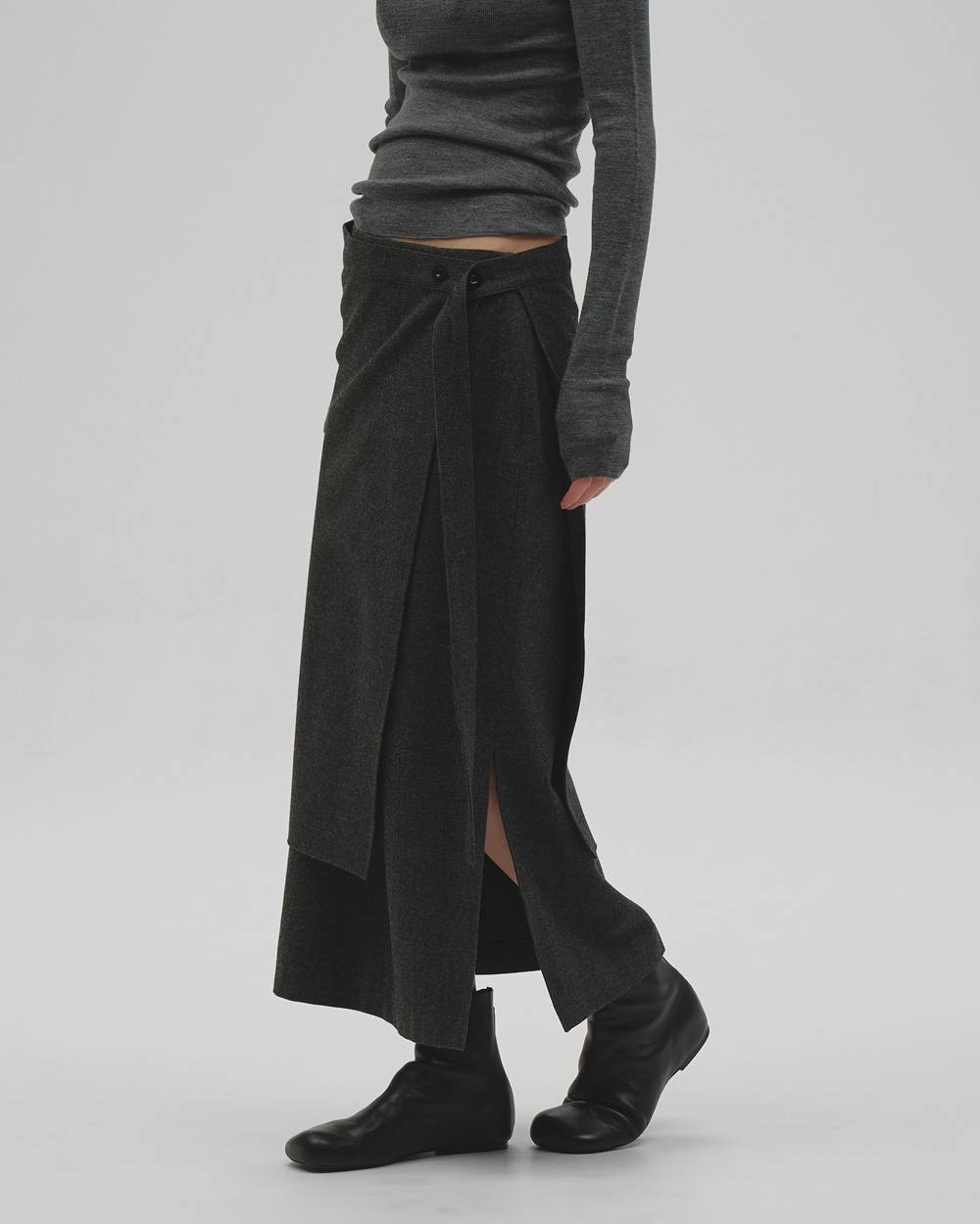 Wool Wrap Skirt Wool Wrap Skirt,ウールラップスカート,12620806,ラップスカート,ウールスカート,スカート,ボトムス,todayful,トゥデイフル,lifes,吉田怜香,26aw
