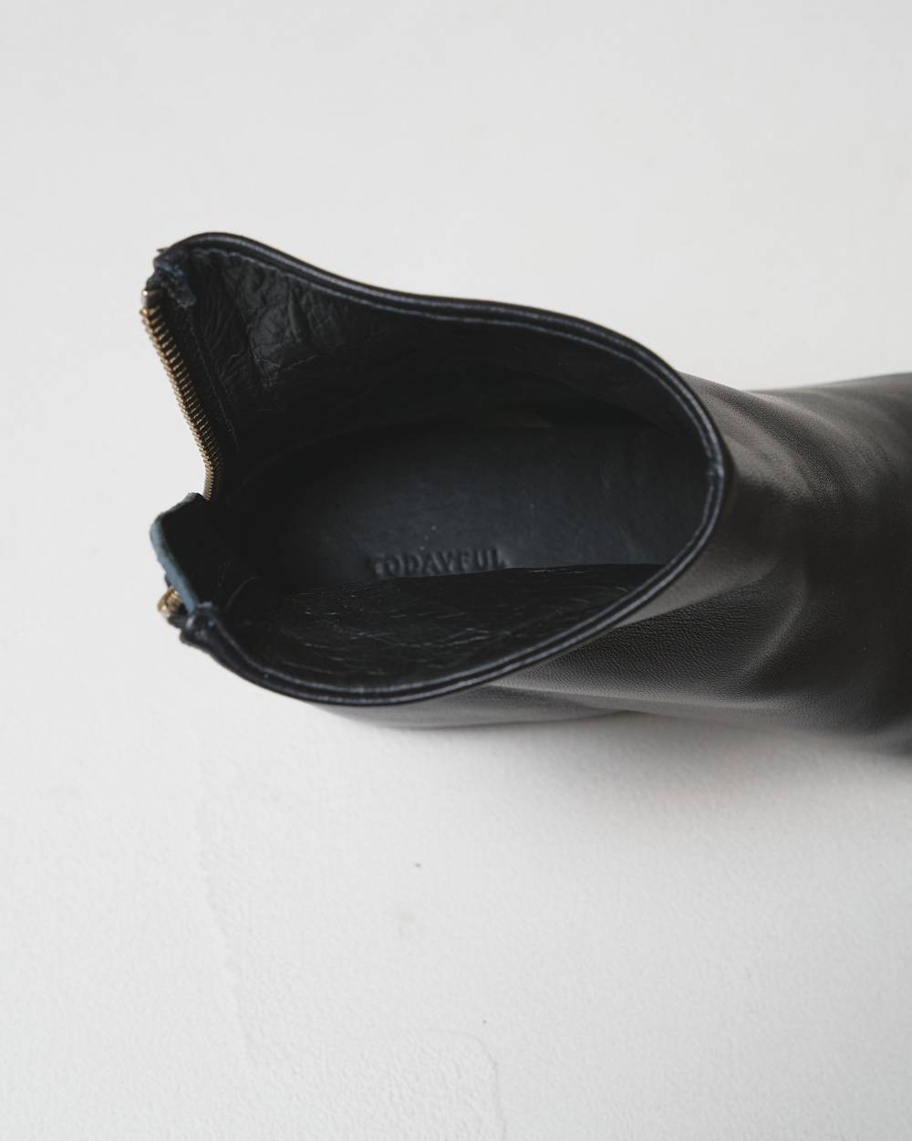 Square Leather Flat Boots Square Leather Flat Boots,スクエアレザーフラットブーツ,12621019,ブーツ,レザーブーツ,シューズ,靴,スクエアブーツ,todayful,トゥデイフル,lifes,吉田怜香,26aw