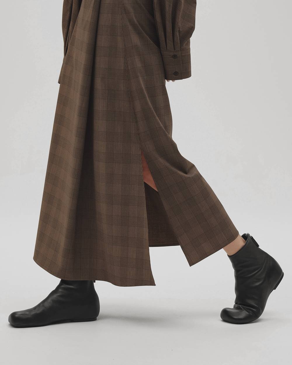 Square Leather Flat Boots Square Leather Flat Boots,スクエアレザーフラットブーツ,12621019,ブーツ,レザーブーツ,シューズ,靴,スクエアブーツ,todayful,トゥデイフル,lifes,吉田怜香,26aw