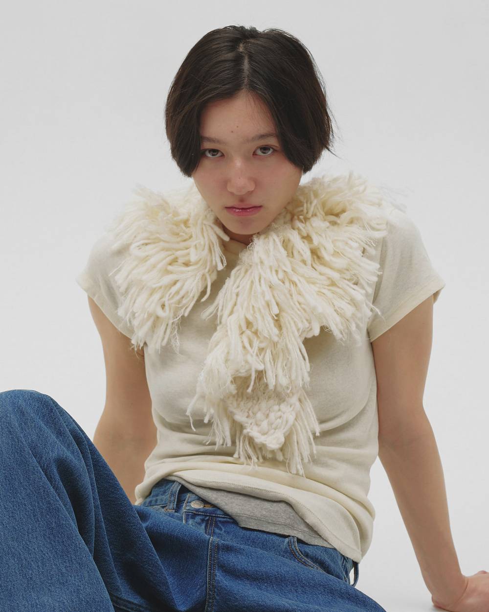 Fringe Knit Collar Fringe Knit Collar,フリンジニットカラー,12621035,つけ襟,フリンジ,フリンジカラー,アクセサリー,todayful,トゥデイフル,lifes,吉田怜香,26aw
