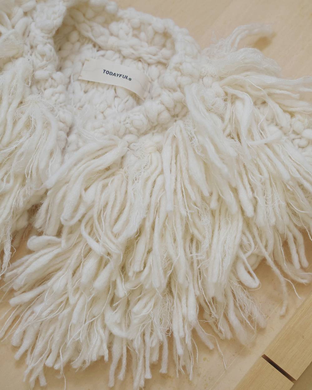 Fringe Knit Collar Fringe Knit Collar,フリンジニットカラー,12621035,つけ襟,フリンジ,フリンジカラー,アクセサリー,todayful,トゥデイフル,lifes,吉田怜香,26aw