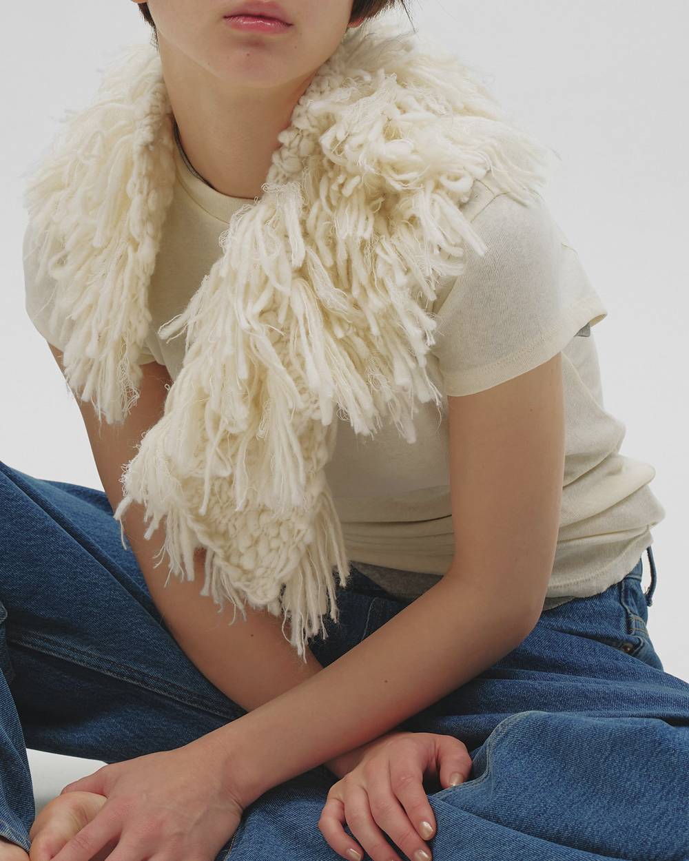 Fringe Knit Collar Fringe Knit Collar,フリンジニットカラー,12621035,つけ襟,フリンジ,フリンジカラー,アクセサリー,todayful,トゥデイフル,lifes,吉田怜香,26aw