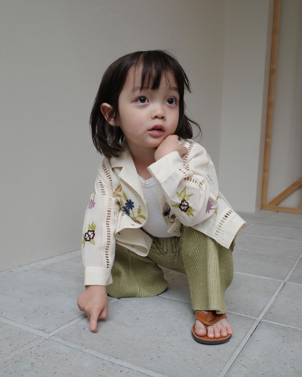 Embroidery Patchwork Shirts(KIDS) Embroidery Patchwork Shirts(KIDS),エンブロイダリーパッチワークシャツキッズ,32410401,子供服,kids,エンブロイダリーシャツ,パッチワークシャツ,インド刺繍,刺繍シャツ,インド生産,todayful,トゥデイフル,lifes,ライフズ,25ss
