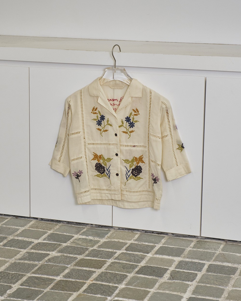 Embroidery Patchwork Shirts(KIDS) Embroidery Patchwork Shirts(KIDS),エンブロイダリーパッチワークシャツキッズ,32410401,子供服,kids,エンブロイダリーシャツ,パッチワークシャツ,インド刺繍,刺繍シャツ,インド生産,todayful,トゥデイフル,lifes,ライフズ,25ss
