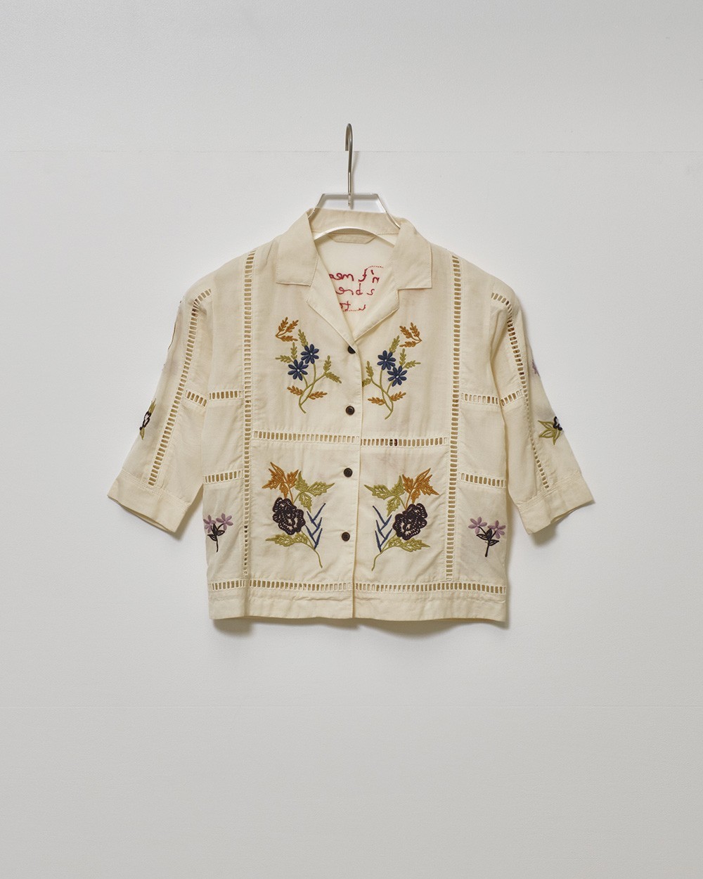 Embroidery Patchwork Shirts(KIDS) Embroidery Patchwork Shirts(KIDS),エンブロイダリーパッチワークシャツキッズ,32410401,子供服,kids,エンブロイダリーシャツ,パッチワークシャツ,インド刺繍,刺繍シャツ,インド生産,todayful,トゥデイフル,lifes,ライフズ,25ss