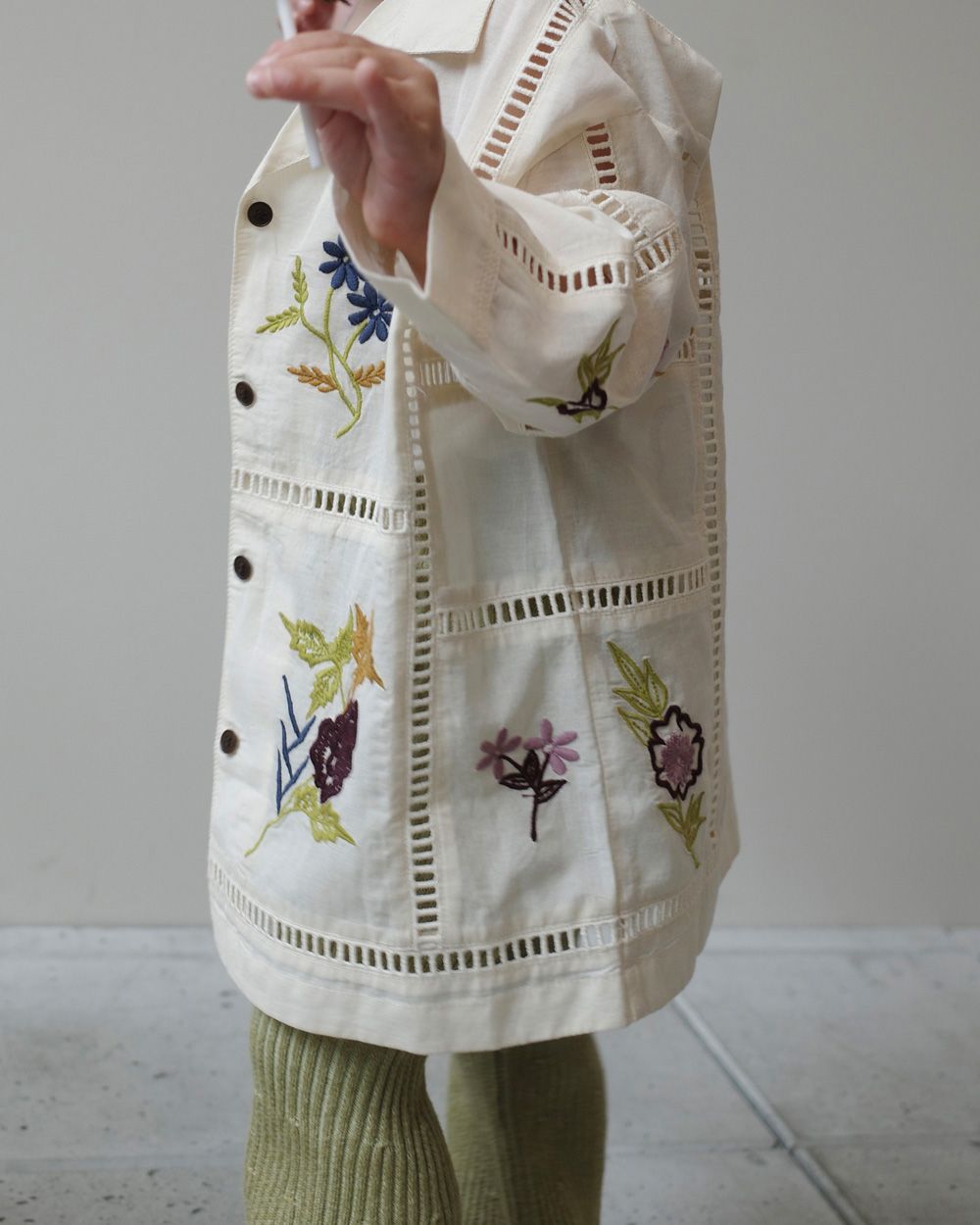 Embroidery Patchwork Shirts(KIDS) Embroidery Patchwork Shirts(KIDS),エンブロイダリーパッチワークシャツキッズ,32410401,子供服,kids,エンブロイダリーシャツ,パッチワークシャツ,インド刺繍,刺繍シャツ,インド生産,todayful,トゥデイフル,lifes,ライフズ,25ss