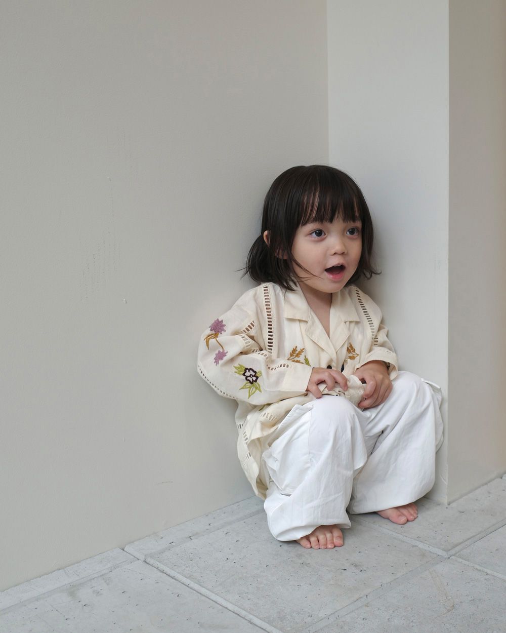 Embroidery Patchwork Shirts(KIDS) Embroidery Patchwork Shirts(KIDS),エンブロイダリーパッチワークシャツキッズ,32410401,子供服,kids,エンブロイダリーシャツ,パッチワークシャツ,インド刺繍,刺繍シャツ,インド生産,todayful,トゥデイフル,lifes,ライフズ,25ss