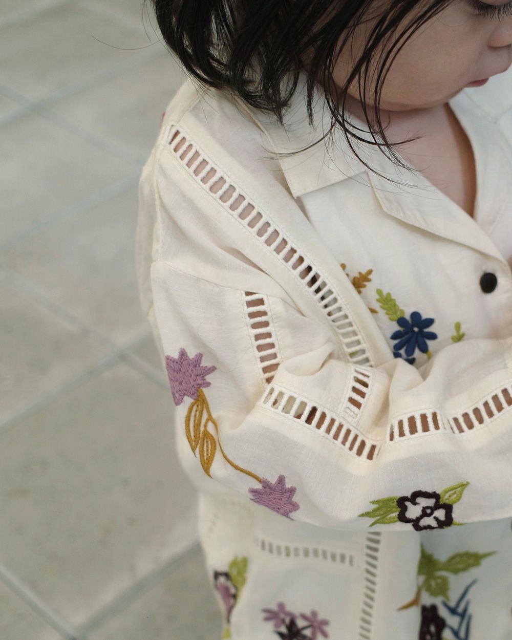 Embroidery Patchwork Shirts(KIDS) Embroidery Patchwork Shirts(KIDS),エンブロイダリーパッチワークシャツキッズ,32410401,子供服,kids,エンブロイダリーシャツ,パッチワークシャツ,インド刺繍,刺繍シャツ,インド生産,todayful,トゥデイフル,lifes,ライフズ,25ss