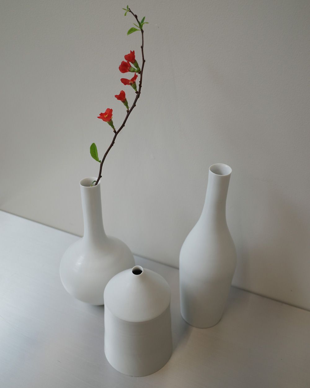 吉田直嗣 花入 白 C