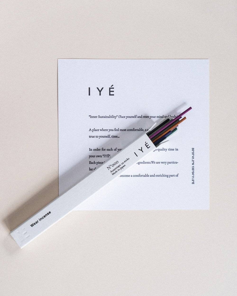 IYÈ　incense No.000 Assortedset IYÈ incense No.000 Assortedset,イェ インセンス  No.000 アソーテッドセット,82611011,IYÈ,イェ,インセンス,お香,サステナビリティ,インテリア,ギフト,lifes,ライフズ,LIFE’s