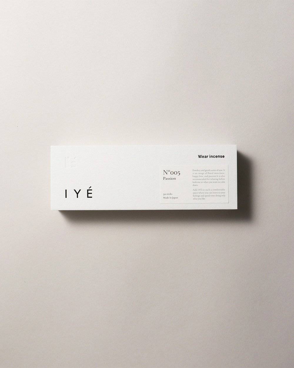 IYÈ incense No.005 Passion IYÈ incense No.005 Passion,イェ インセンス  No.005パッション,82611015,IYÈ,イェ,インセンス,お香,サステナビリティ,インテリア,ギフト,lifes,ライフズ,LIFE’s